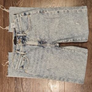 ❤️ NWOT! BANANA REPUBLIC HIGH RISE SLIM FIT JEANS, RAW HEM, 0 (25)